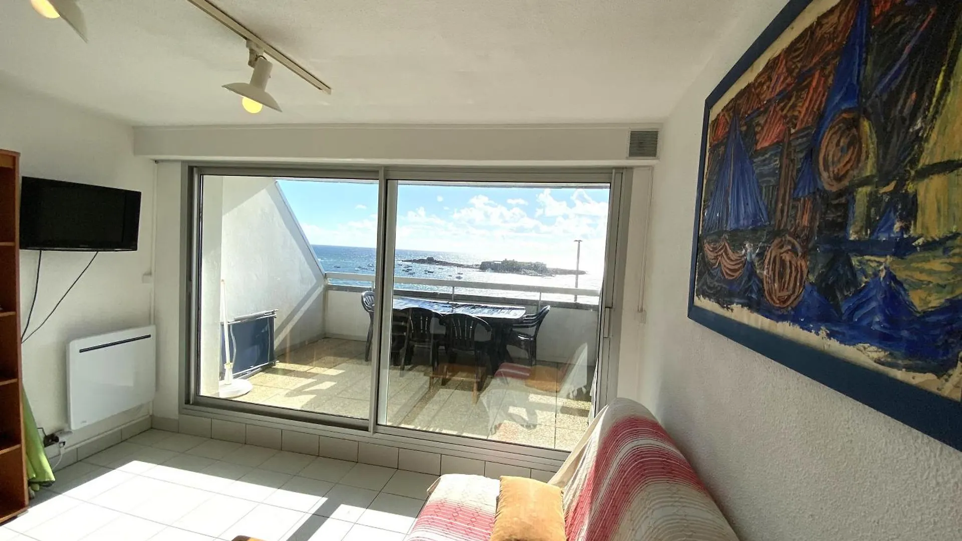 Appartement 2 Pieces 4-5 Personnes - Vue Imprenable Sur La Mer - Melwenn بلومور
